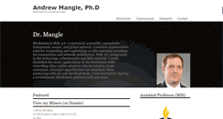 Desktop Screenshot of andrewmangle.com