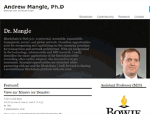 Tablet Screenshot of andrewmangle.com